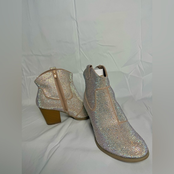 Torrid Taupe Embellished Western Bootie - Picture 7 of 8